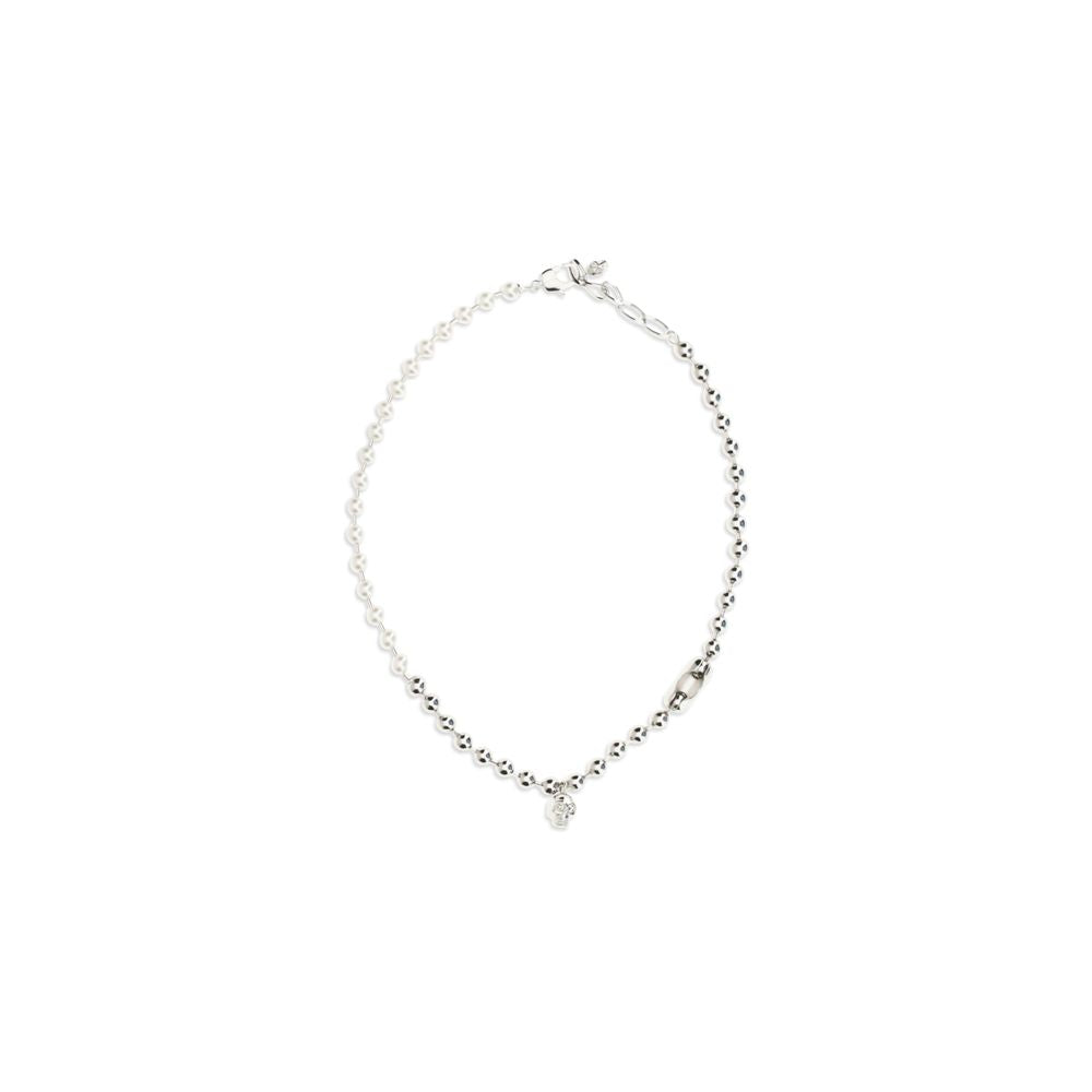 Alexander McQueen White Brass Necklace