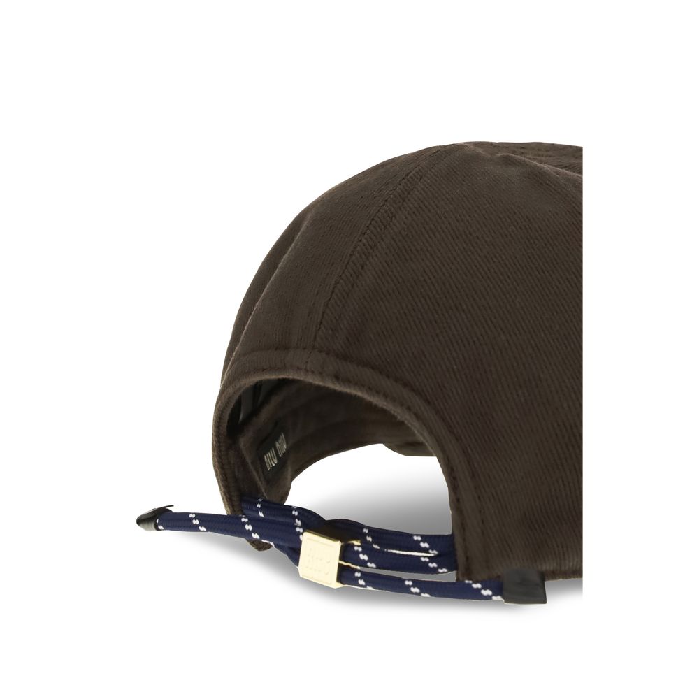 Miu Miu Brown Cotton Cap (Baseball Hat)