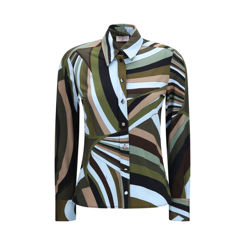 Emilio Pucci Multicolor Viscose Pattern Shirt