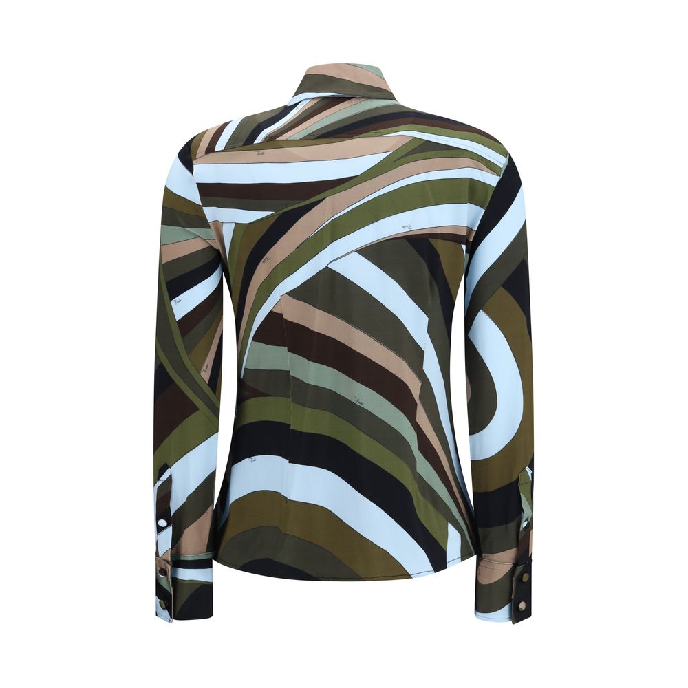 Emilio Pucci Multicolor Viscose Pattern Shirt