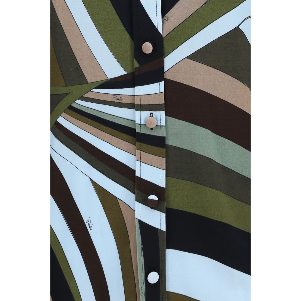 Emilio Pucci Multicolor Viscose Pattern Shirt