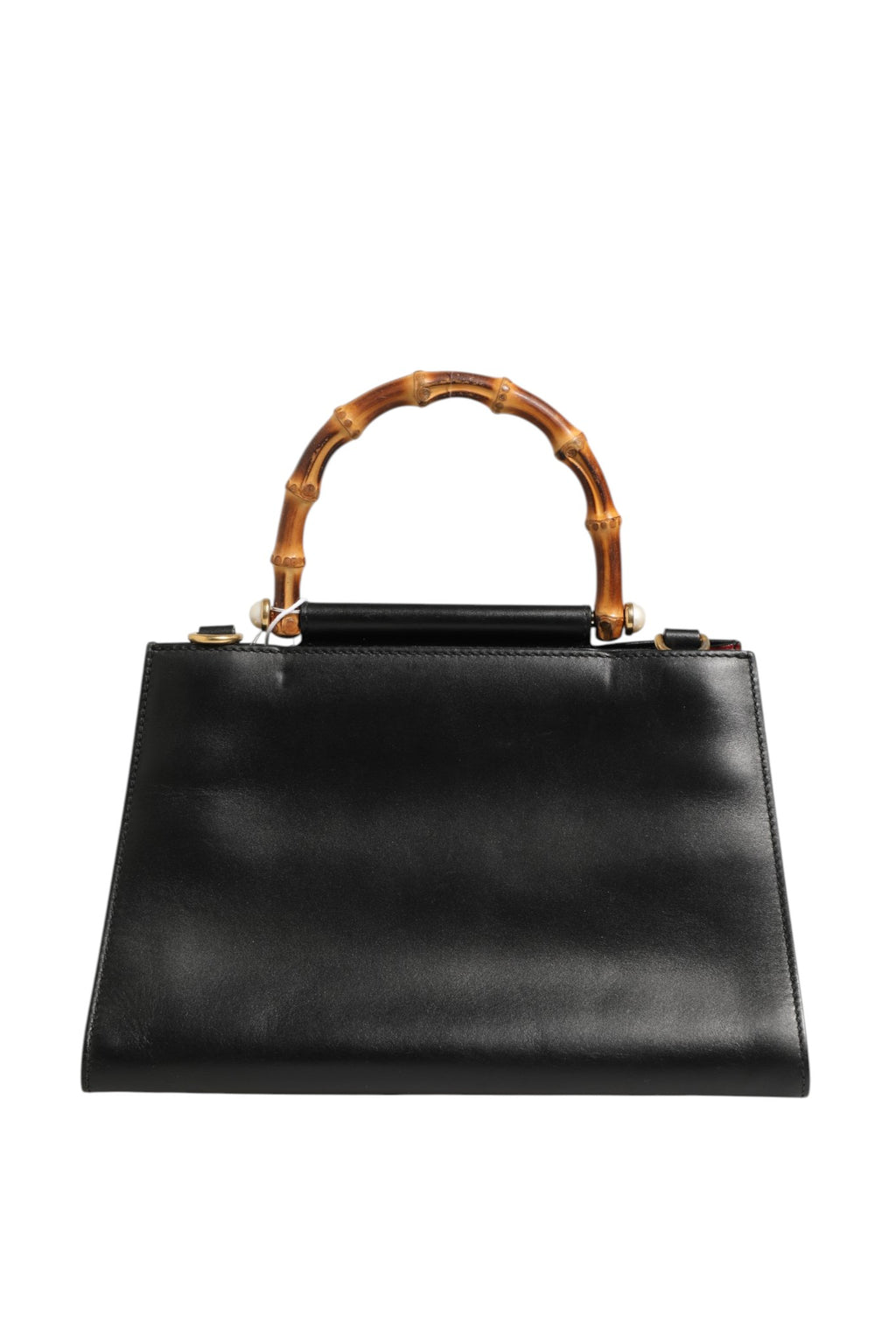 Gucci Nymphaea Bamboo Top Handle Leather Bag