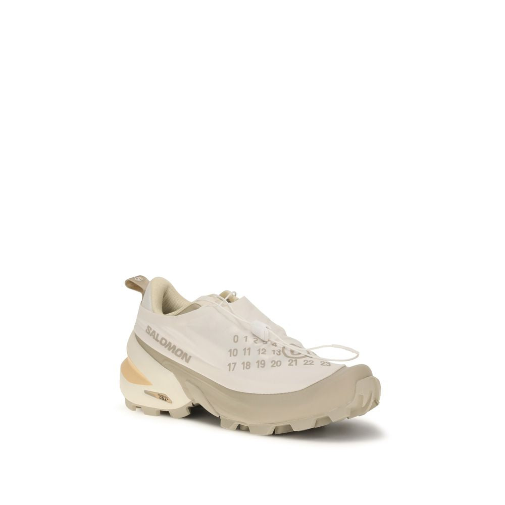 MM6 White Nylon Athletic Sneakers