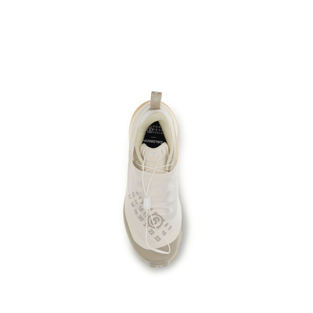 MM6 White Nylon Athletic Sneakers
