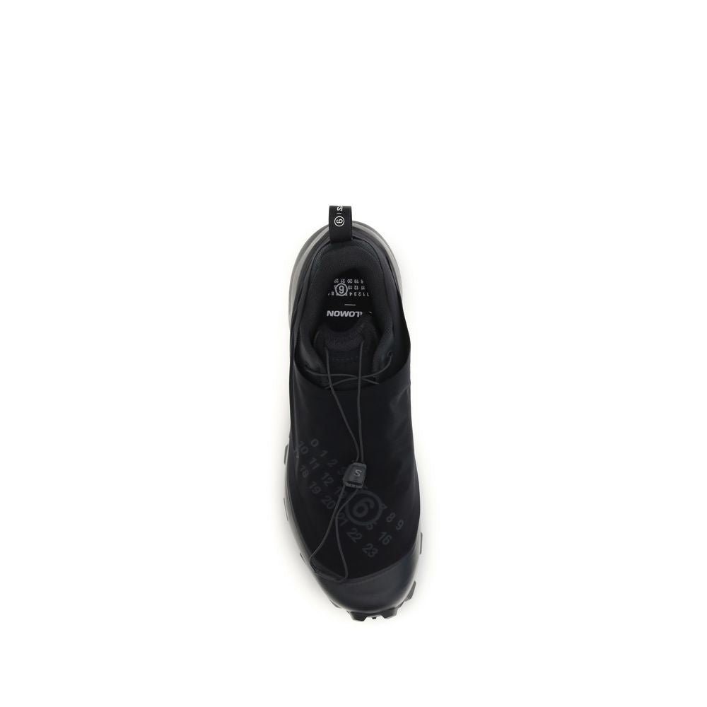 MM6 Black Polyester Athletic Sneakers