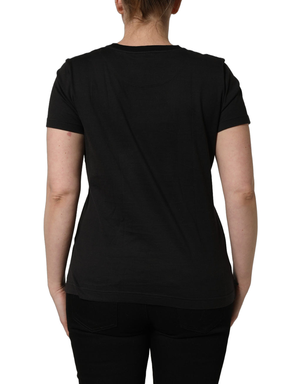 Dolce & Gabbana Black Tropical Jungle Round Neck T-shirt