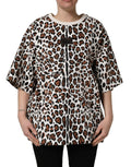 Dolce & Gabbana Multicolor Leopard Print Crew Neck T-shirt