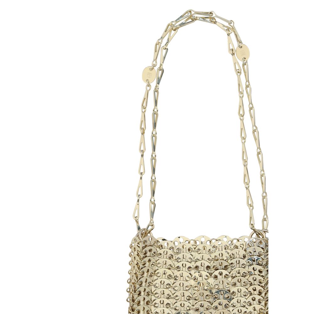 Rabanne Bicolor Brass Shoulder Bag
