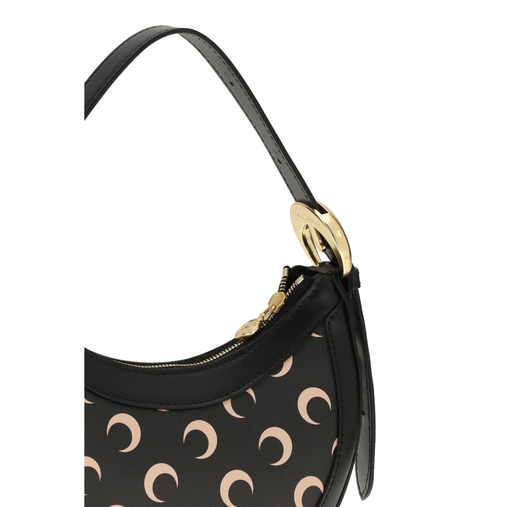 Marine Serre Black Pvc Shoulder Bag