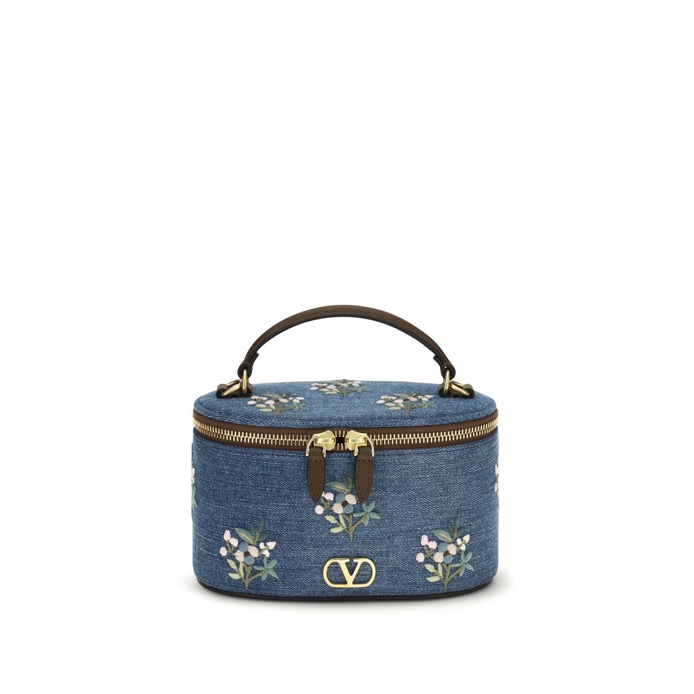 Valentino Garavani Blue Cotton Handbag