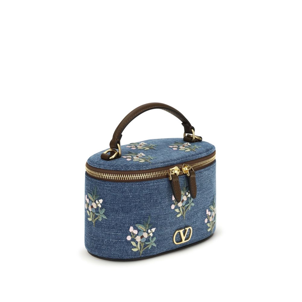 Valentino Garavani Blue Cotton Handbag