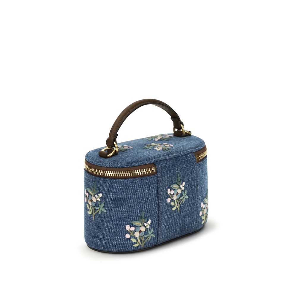 Valentino Garavani Blue Cotton Handbag