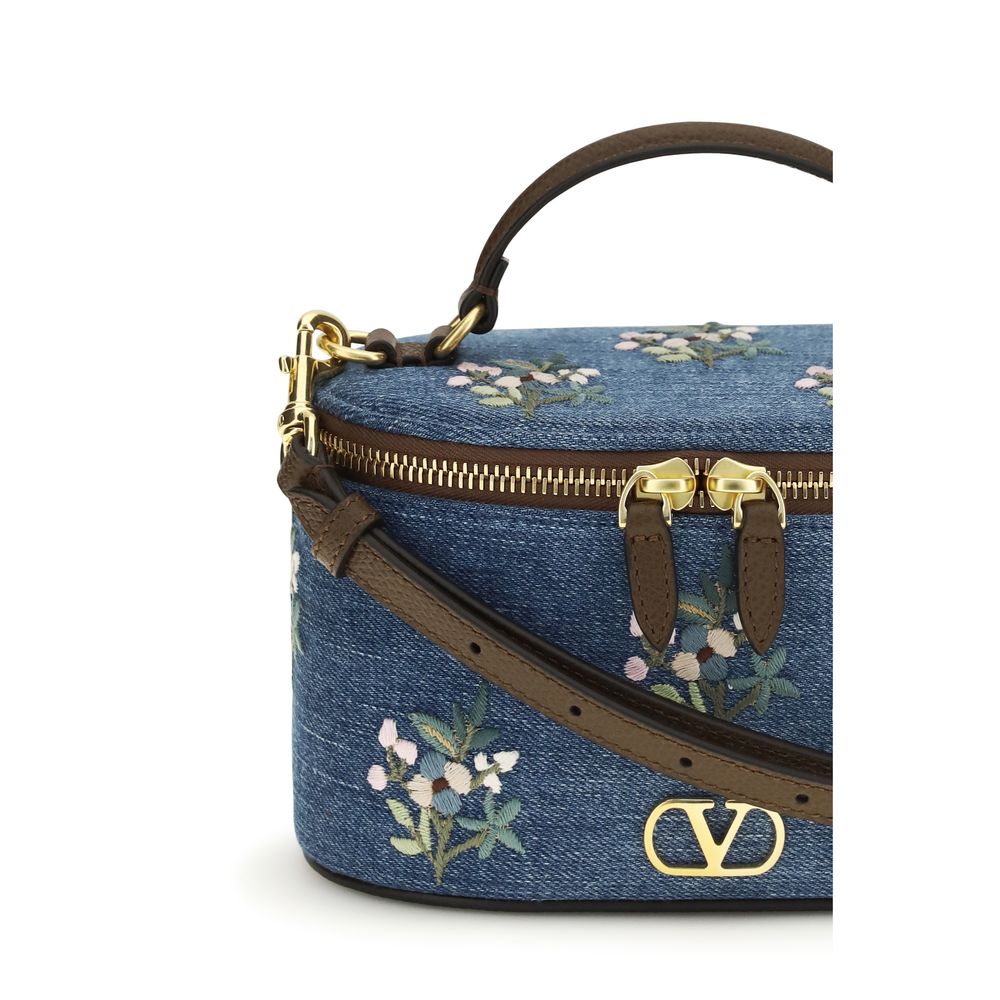 Valentino Garavani Blue Cotton Handbag
