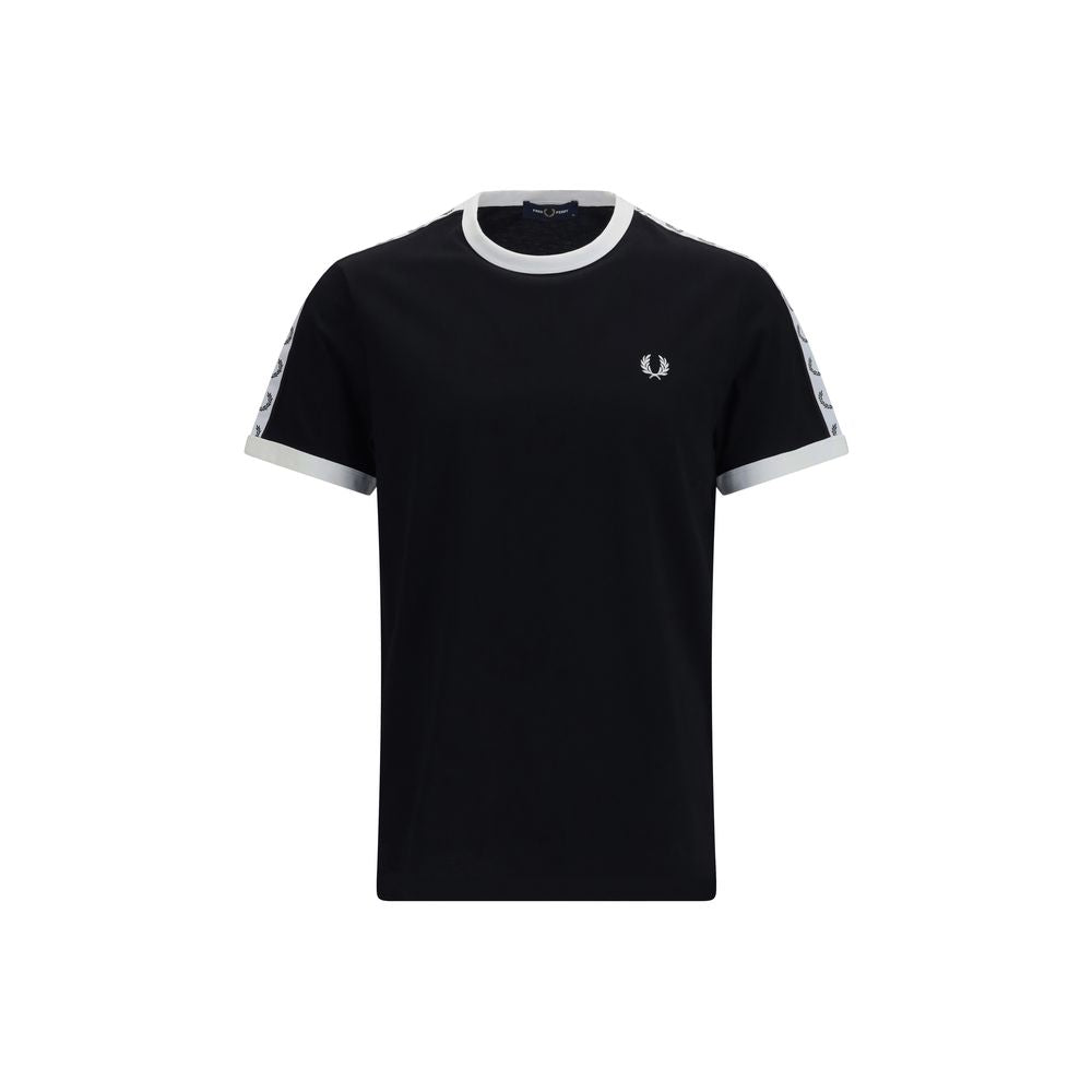 Fred Perry Black Cotton T-Shirt