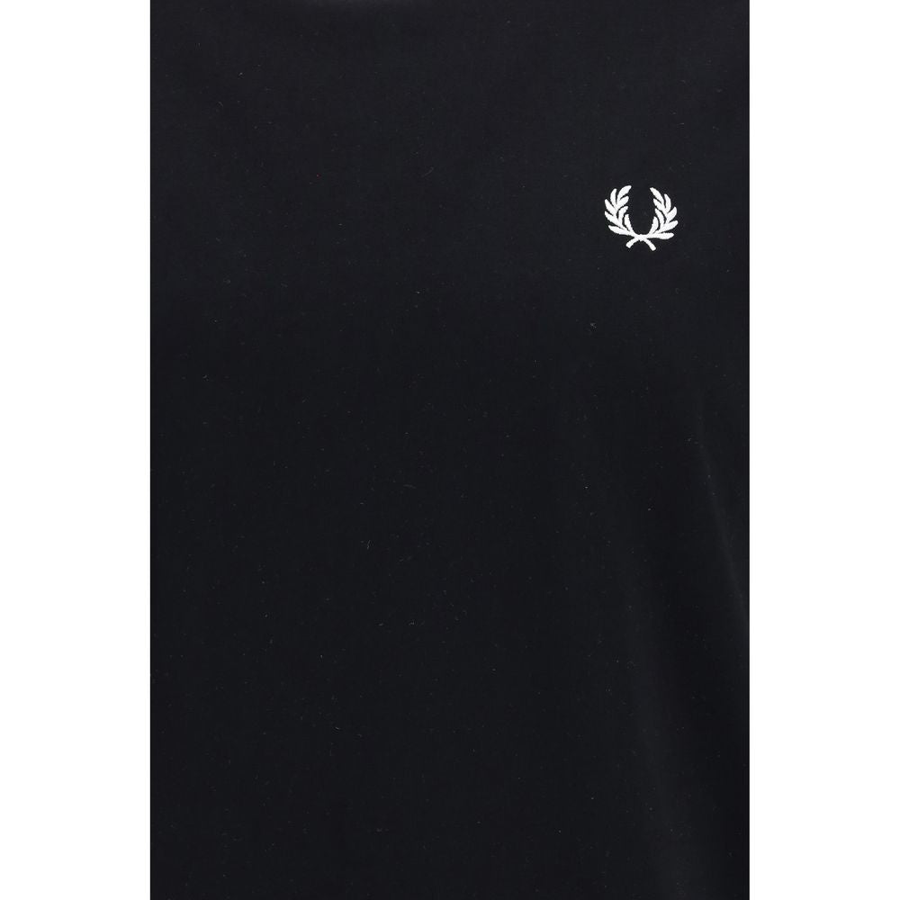 Fred Perry Black Cotton T-Shirt