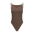 Jacquemus Brown Polyamide One-Piece Swimsuit