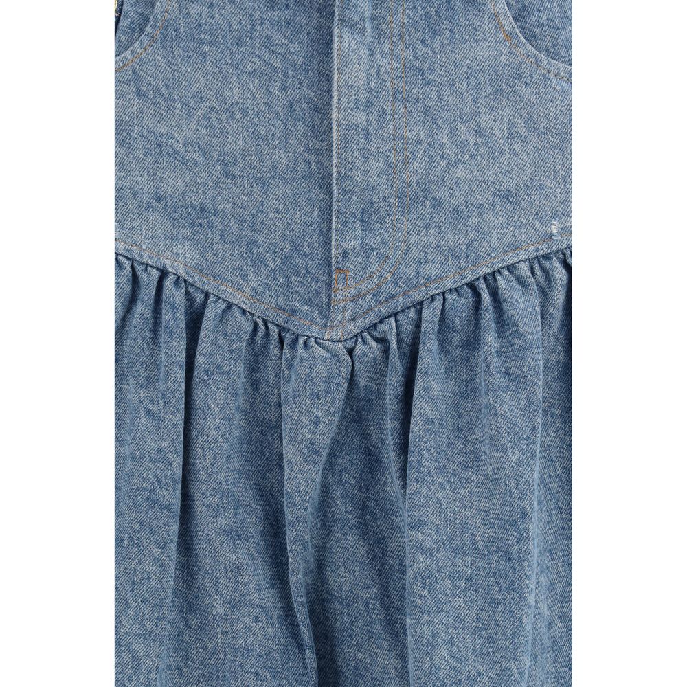 Ganni Blue Denim Skirt