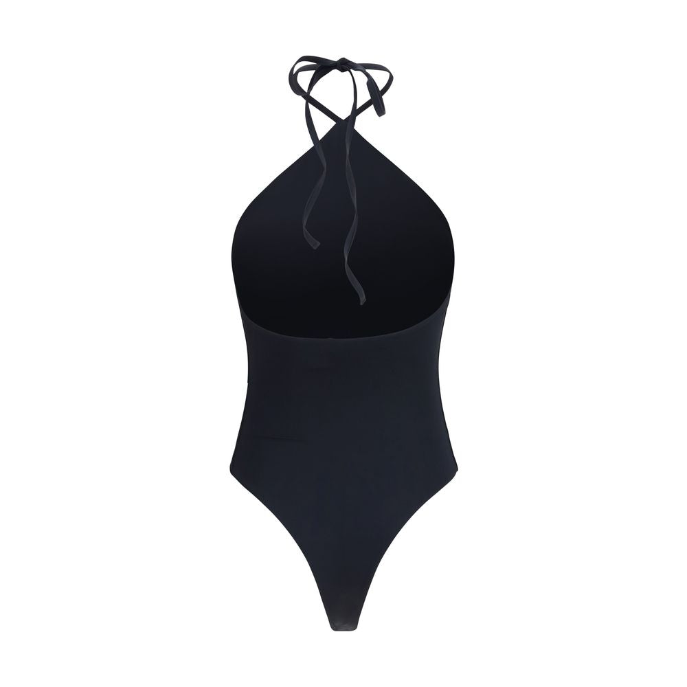 Jacquemus Black Polyamide One-Piece Swimsuit