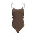 Jacquemus Brown Polyamide One-Piece Swimsuit