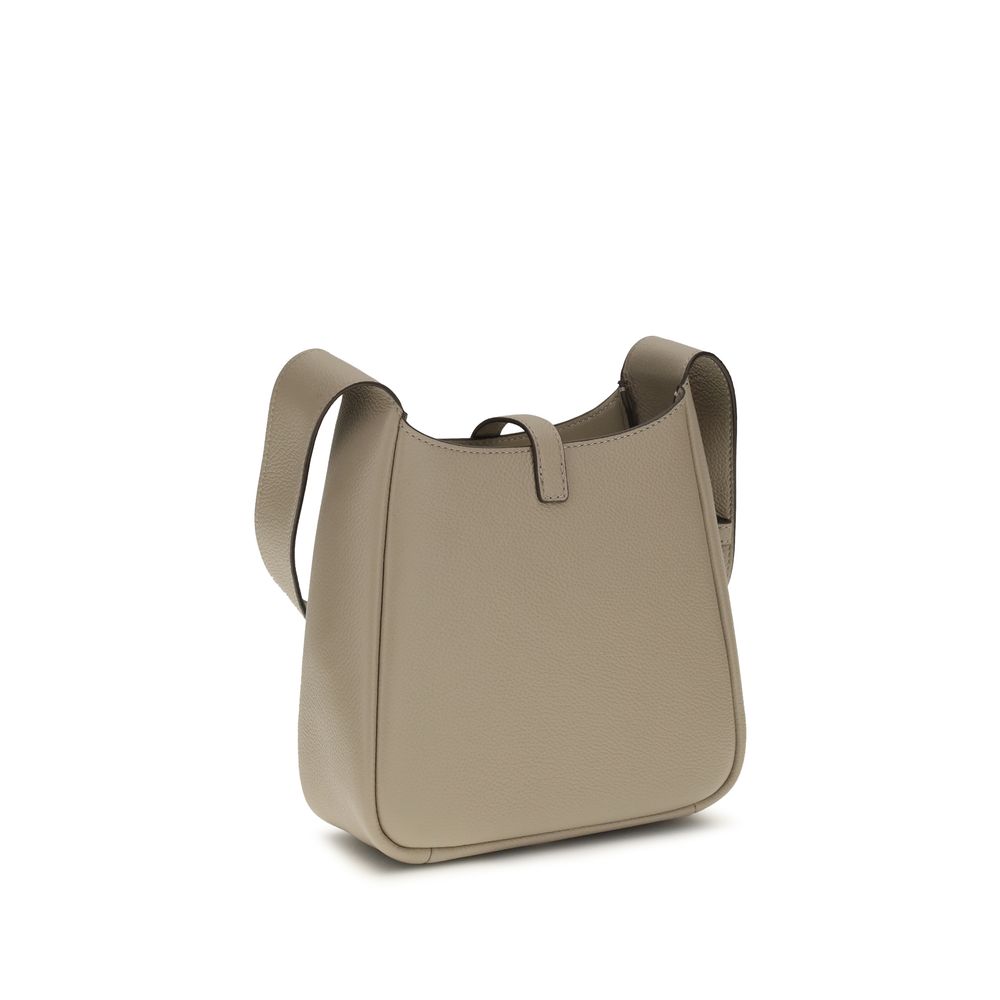 Tory Burch Beige Calf Leather Bos Taurus Shoulder Bag
