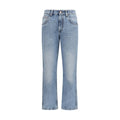 Brunello Cucinelli Blue Cotton Straight-Leg Jeans