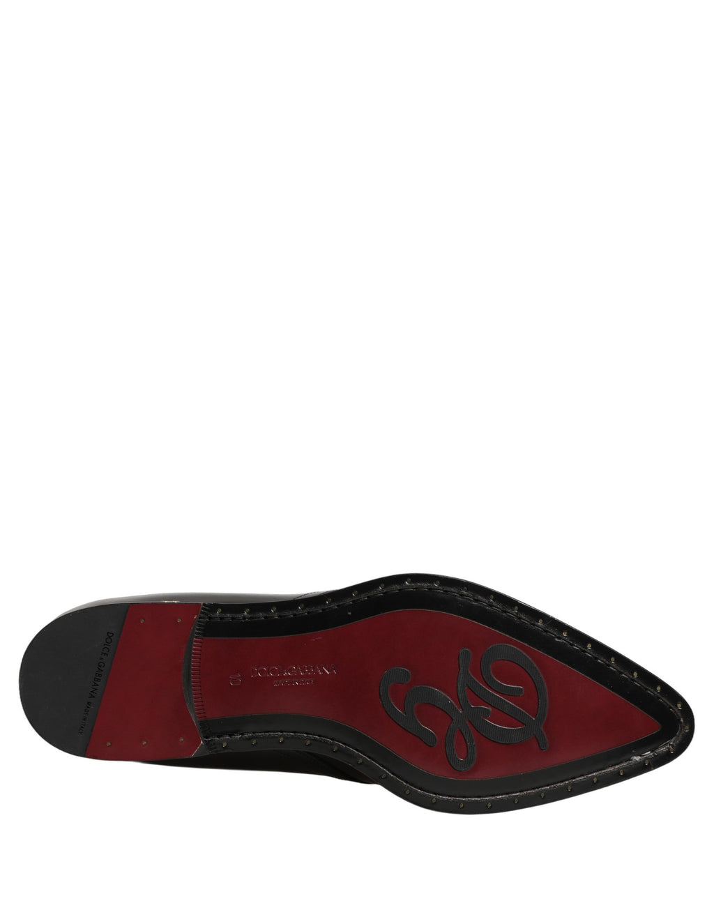 Dolce & Gabbana Black Embellished Derby Dress Formal Shoes