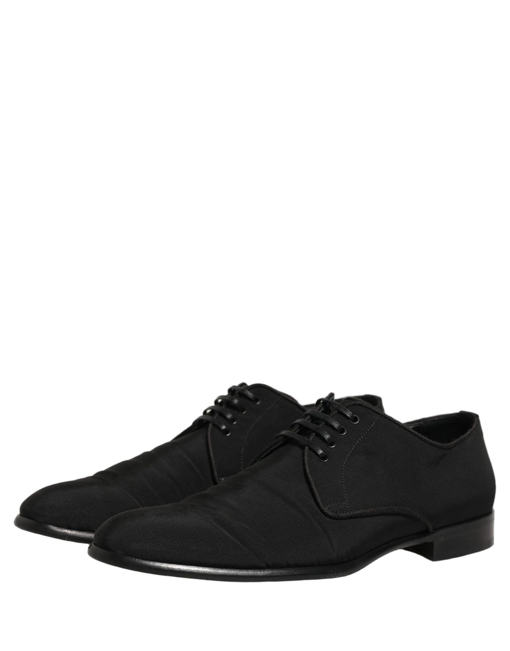 Dolce & Gabbana Black Suede Lace Up Derby Dress Formal Shoes