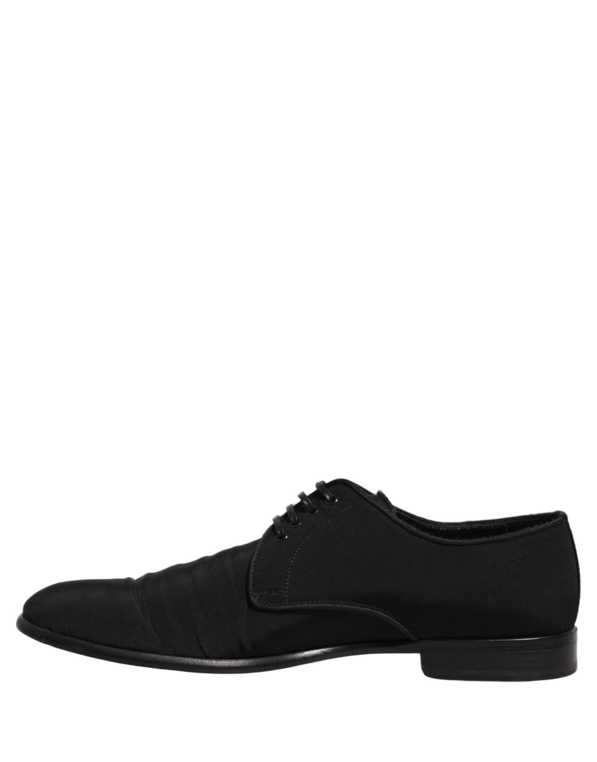 Dolce & Gabbana Black Suede Lace Up Derby Dress Formal Shoes