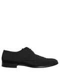 Dolce & Gabbana Black Suede Lace Up Derby Dress Formal Shoes
