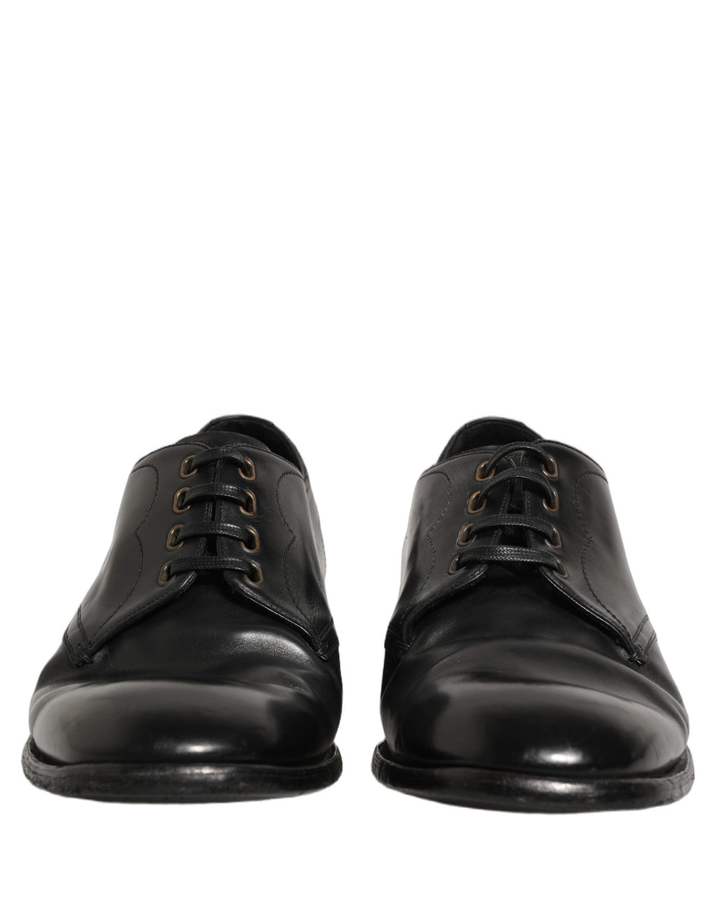Dolce & Gabbana Black Leather Lace Up Derby Dress Formal Shoes