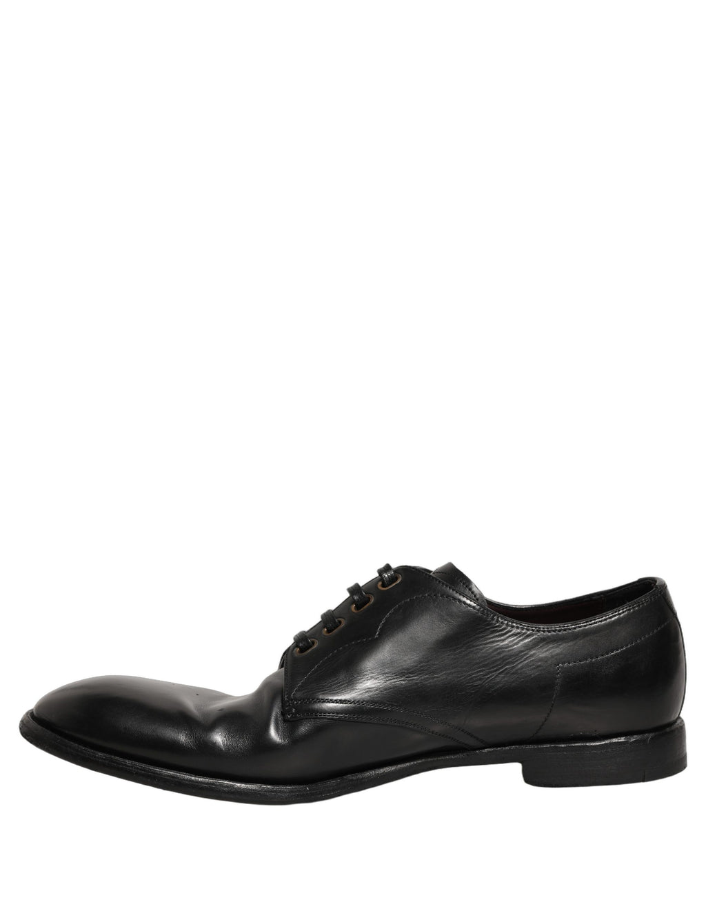 Dolce & Gabbana Black Leather Lace Up Derby Dress Formal Shoes