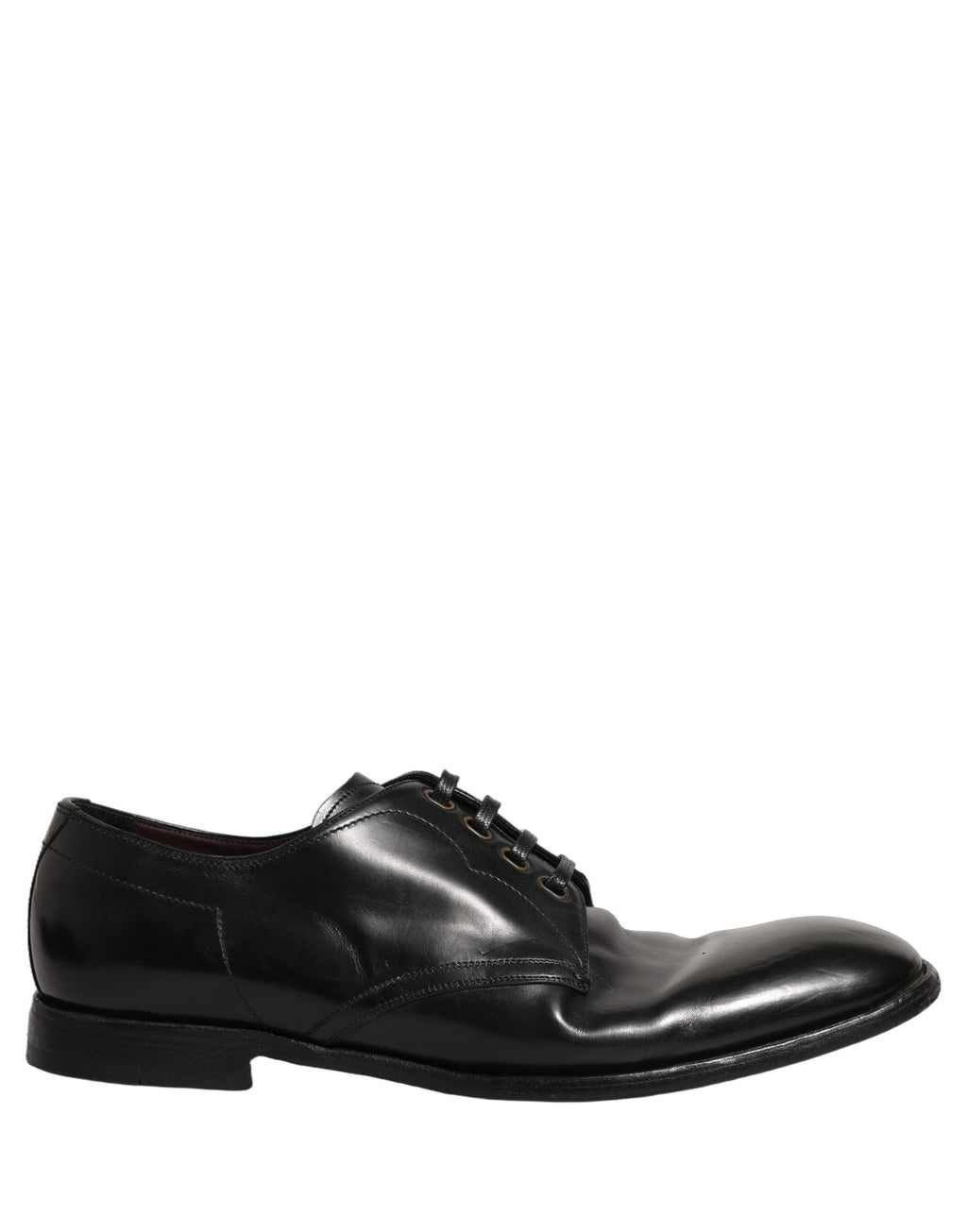 Dolce & Gabbana Black Leather Lace Up Derby Dress Formal Shoes