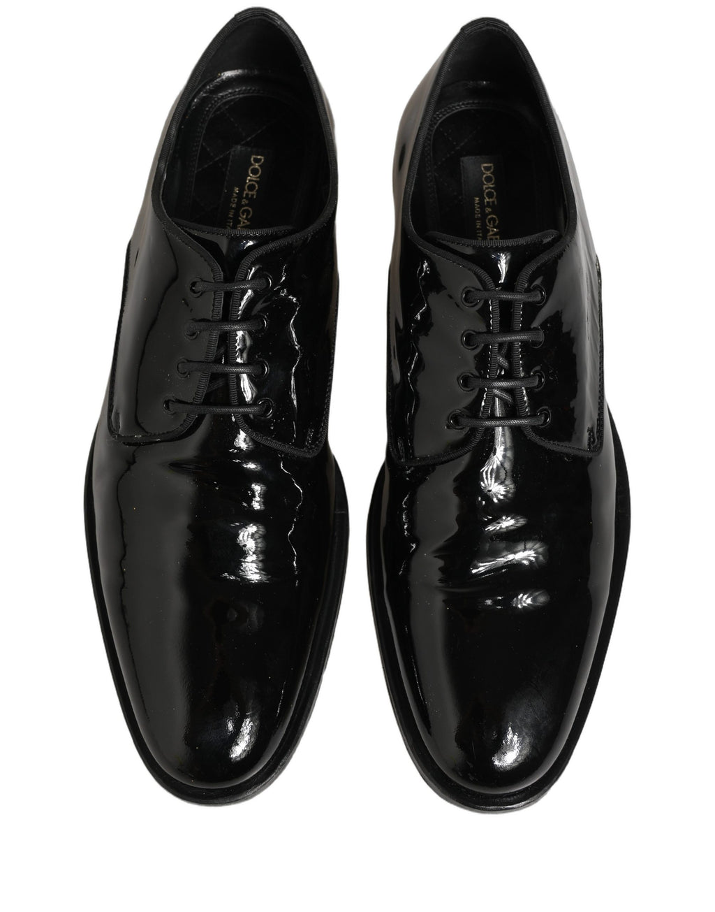 Dolce & Gabbana Black Leather Lace Up Derby Dress Formal Shoes
