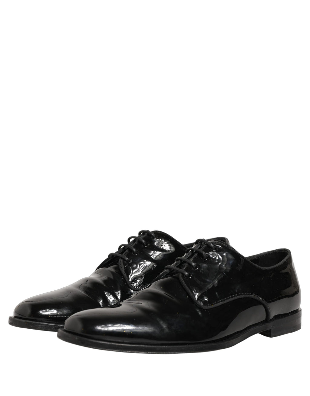 Dolce & Gabbana Black Leather Lace Up Derby Dress Formal Shoes