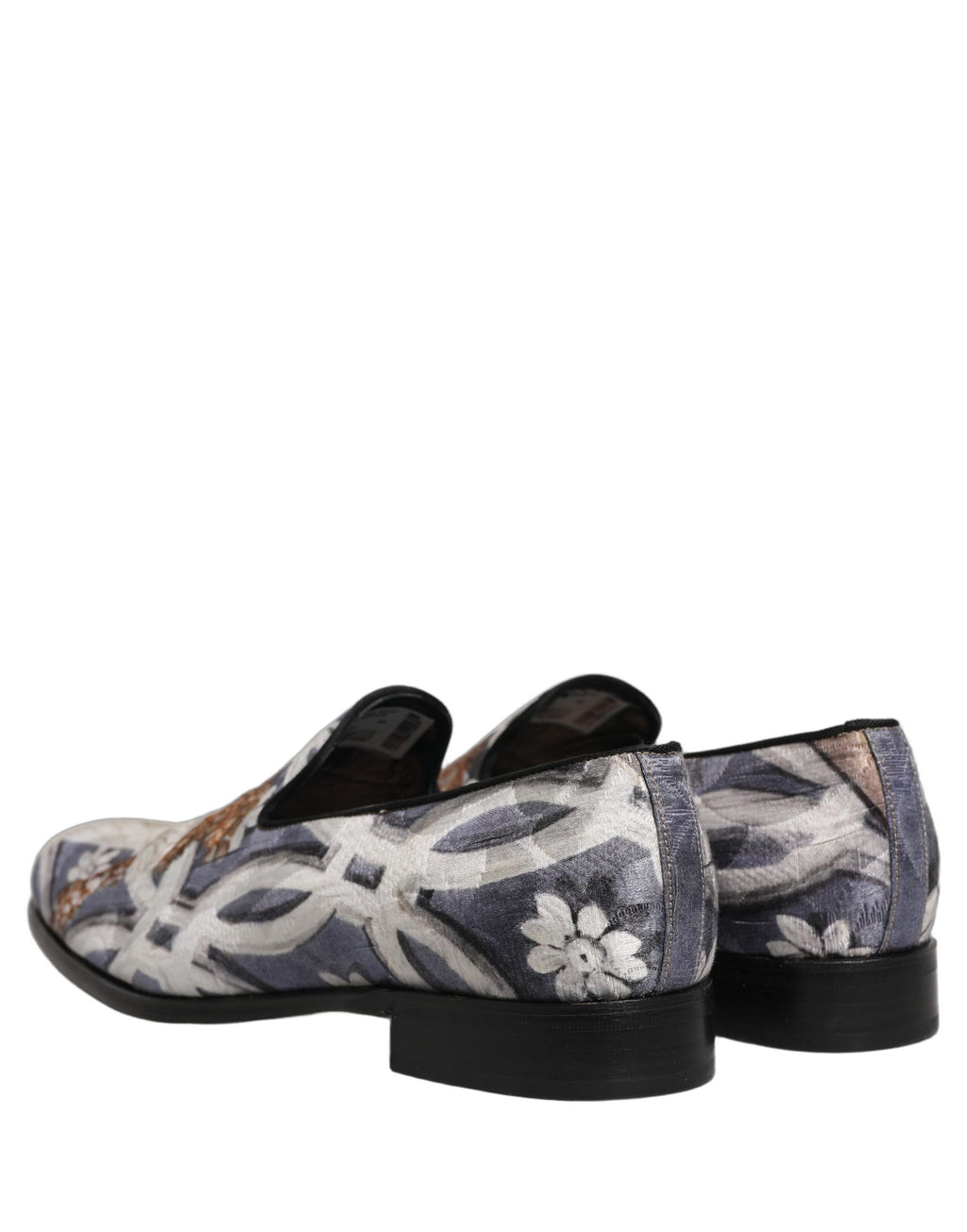 Dolce & Gabbana Multicolor Floral Tapestry Embroidery Loafer Shoes