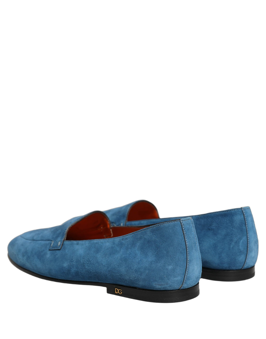 Dolce & Gabbana Blue Velvet Slip On Men Flats Loafers Shoes