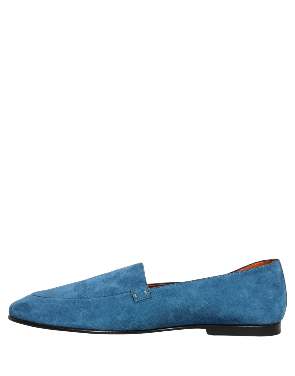 Dolce & Gabbana Blue Velvet Slip On Men Flats Loafers Shoes