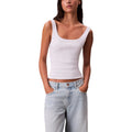 Calvin Klein Jeans White Cotton Tank Tops
