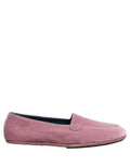 Dolce & Gabbana Pink Velvet Slip On Men Flats Loafers Shoes