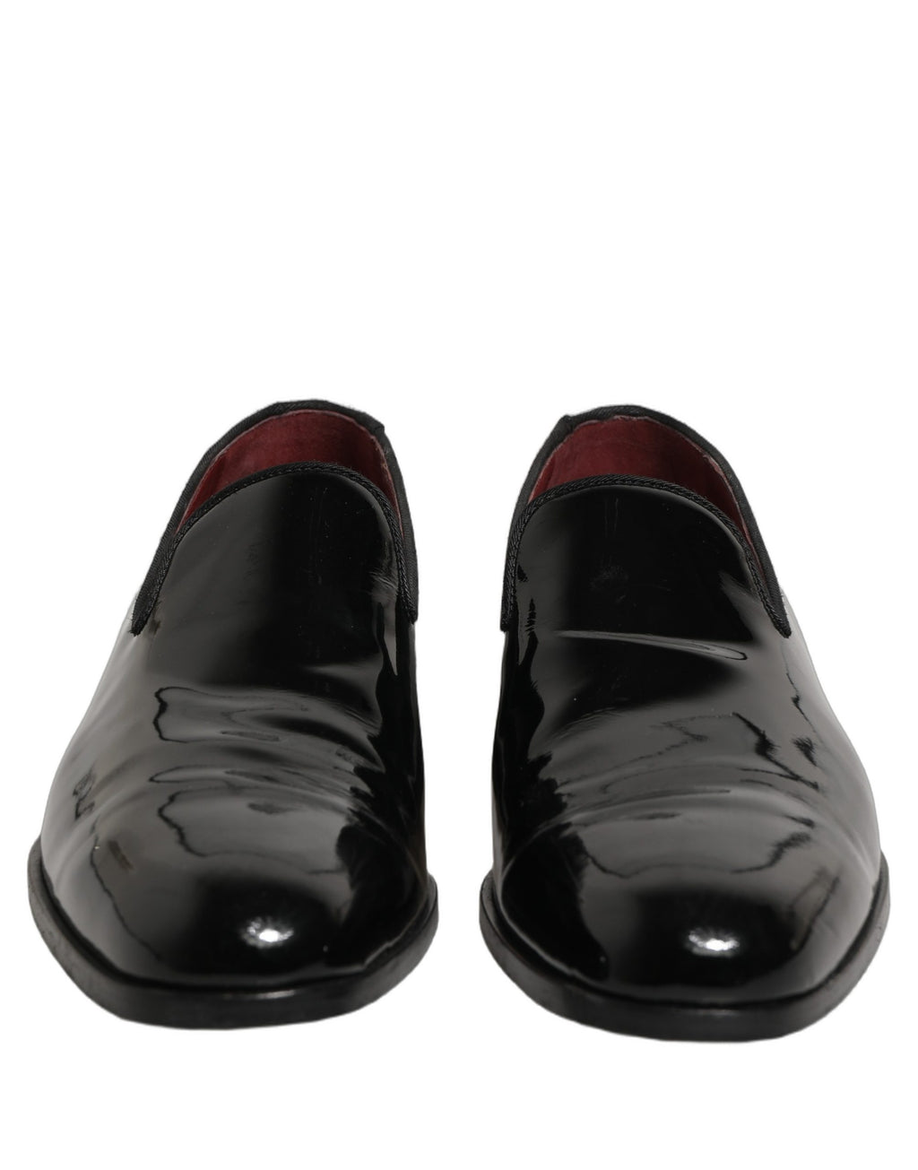 Dolce & Gabbana Black Patent Leather Men Dress Loafers Shoes