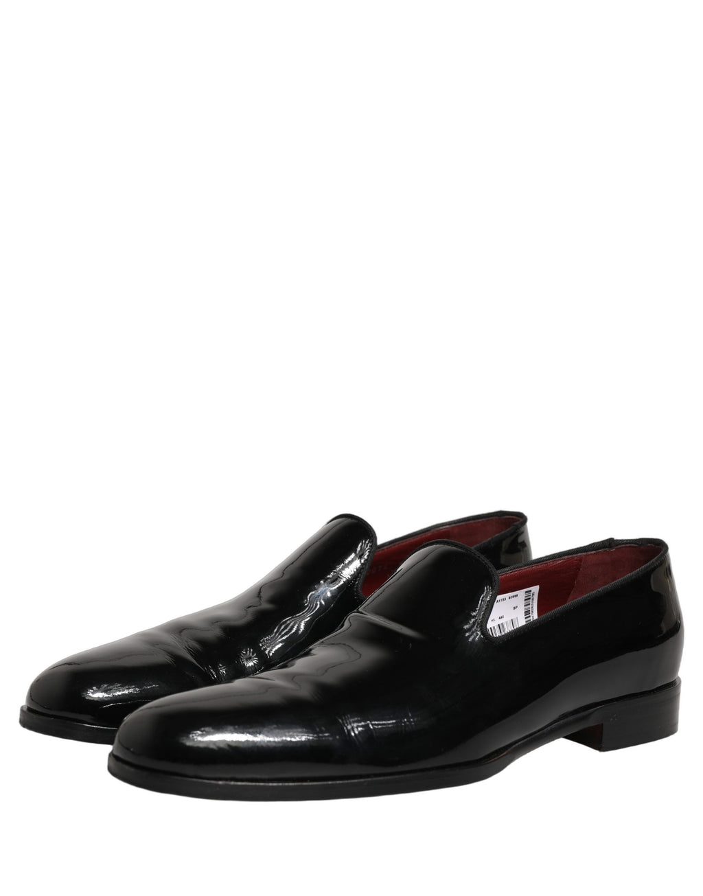 Dolce & Gabbana Black Patent Leather Men Dress Loafers Shoes