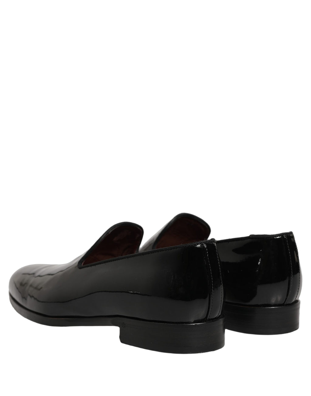 Dolce & Gabbana Black Patent Leather Men Dress Loafers Shoes