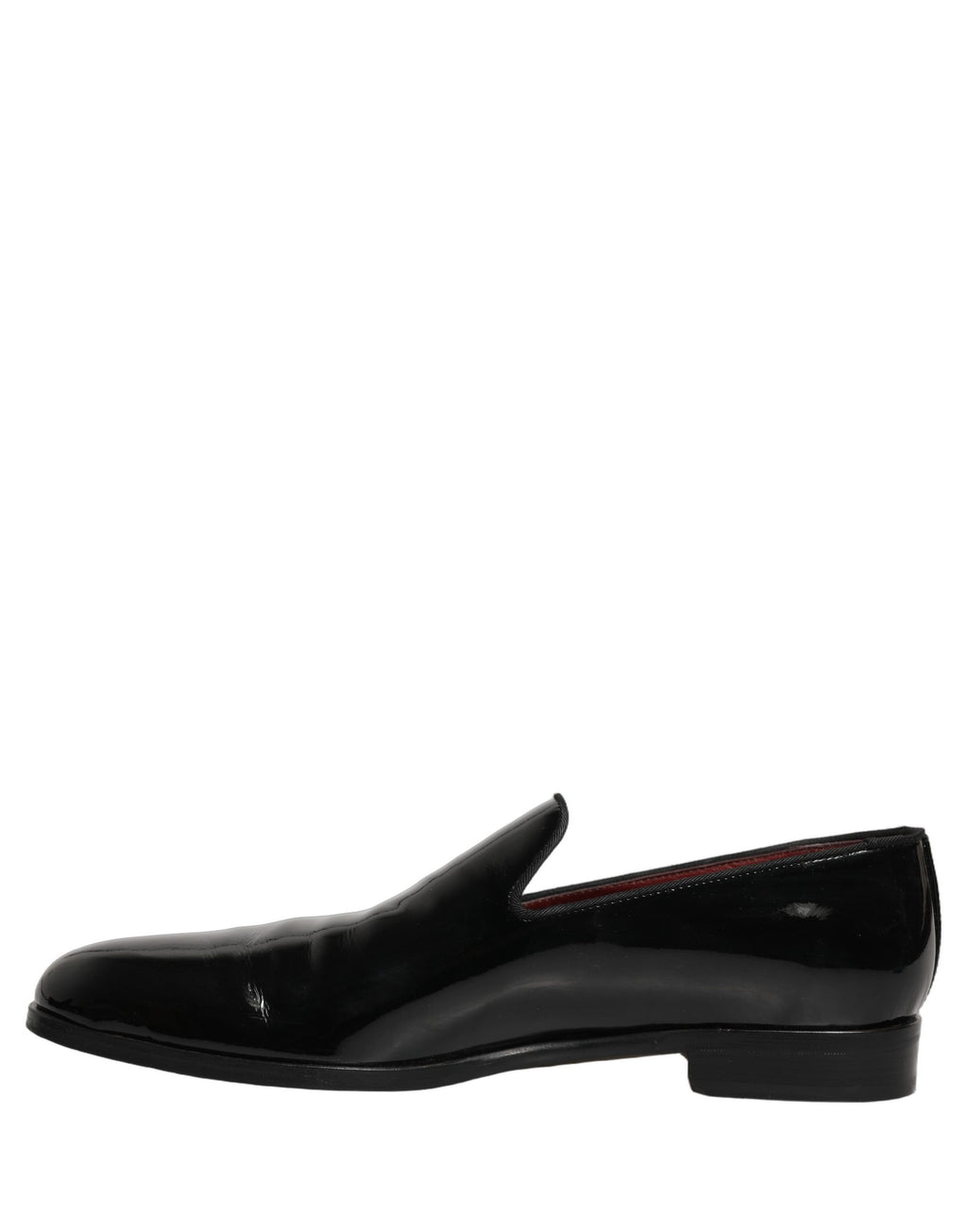Dolce & Gabbana Black Patent Leather Men Dress Loafers Shoes