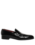 Dolce & Gabbana Black Patent Leather Men Dress Loafers Shoes