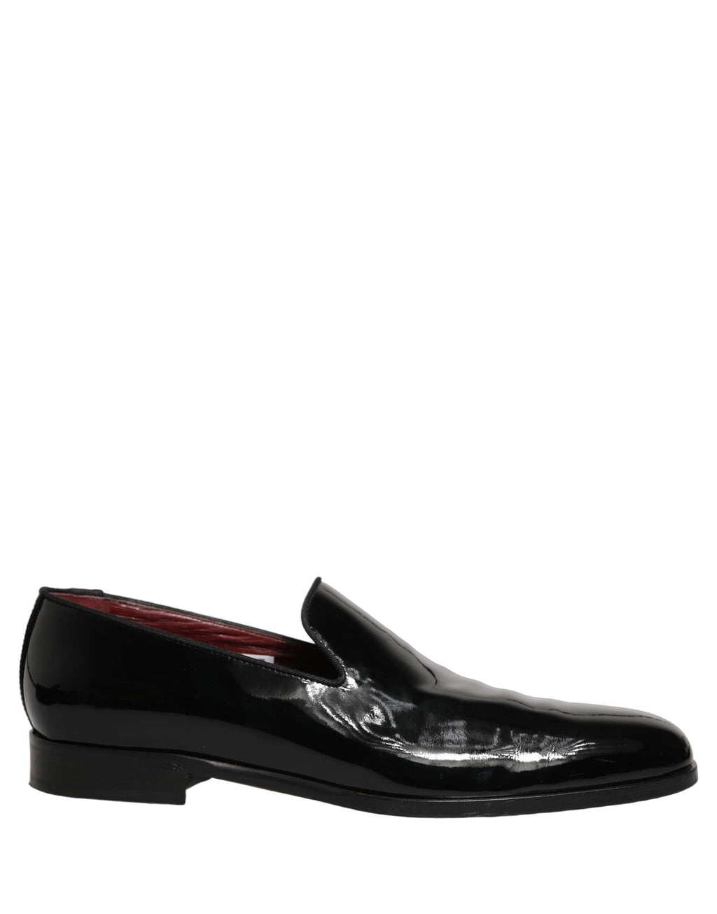 Dolce & Gabbana Black Patent Leather Men Dress Loafers Shoes