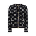 Gucci Black Wool Oves Aries Cardigan