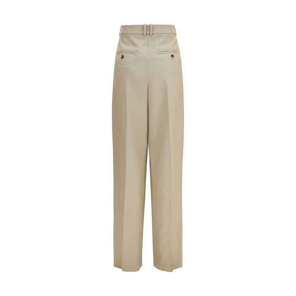 Saint Laurent Beige Wool Oves Aries Dress Pants