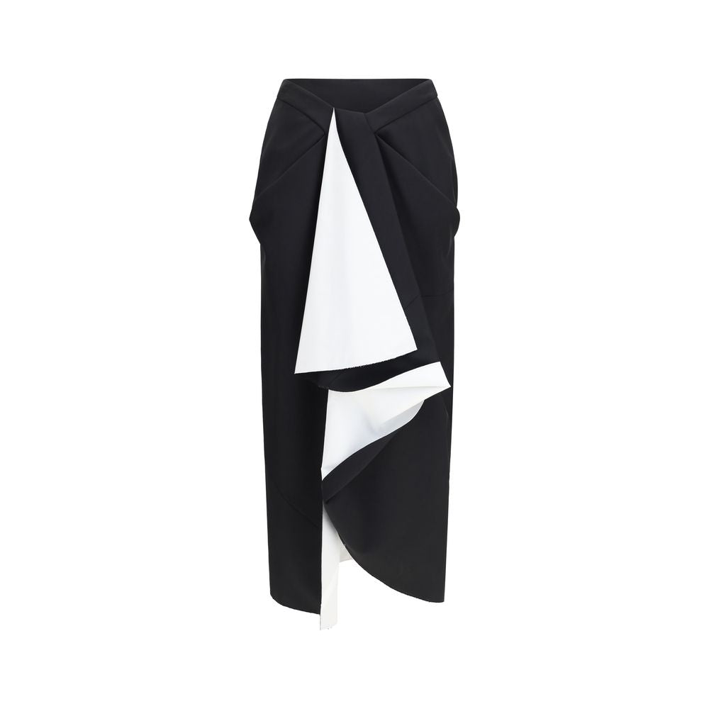Givenchy Black Wool Oves Aries Midi Skirt