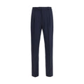 PT Torino Blue Wool Oves Aries Casual Pants