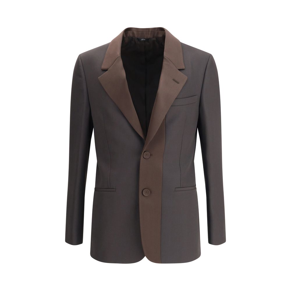 Fendi Brown Wool Oves Aries Blazer